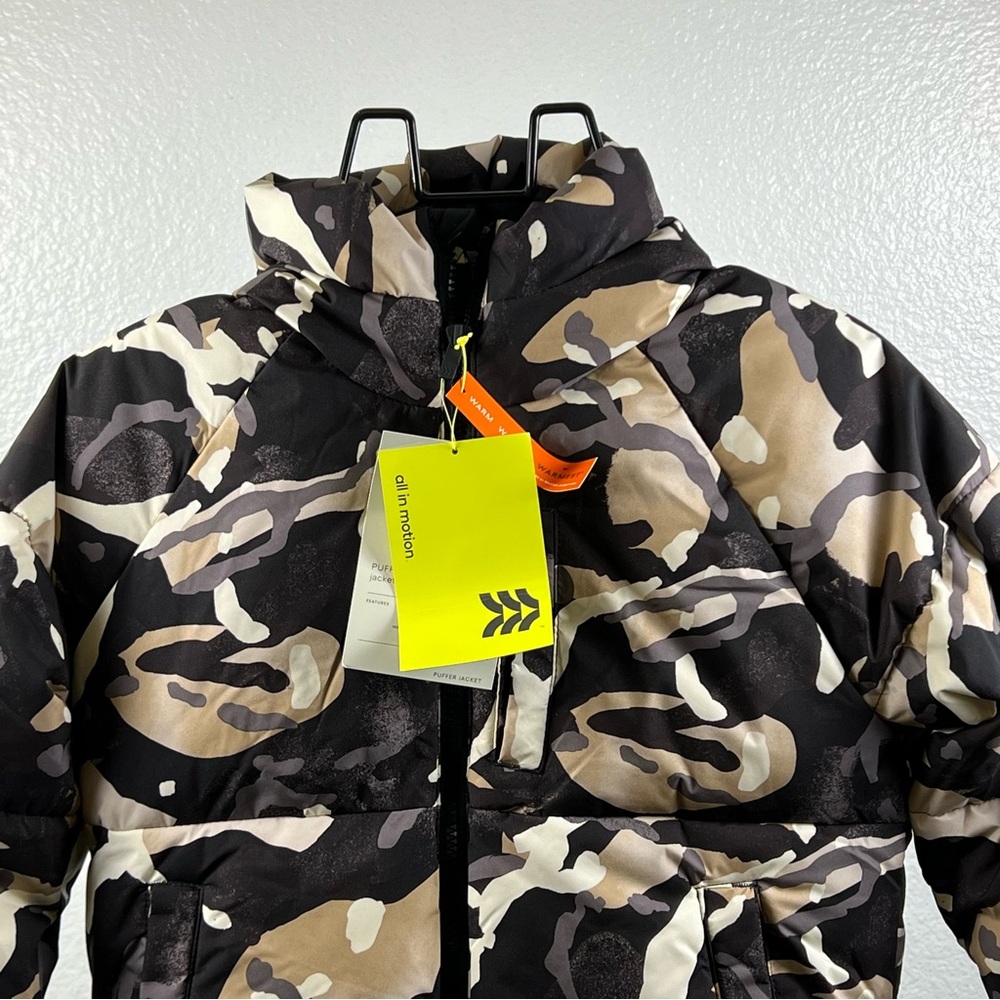All In Motion Kids Camouflage Puffer Jacket Size S - Picture 7 of 13